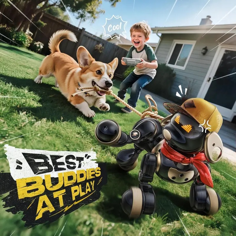 Remote Control Toys - Juguete de perro robot con control