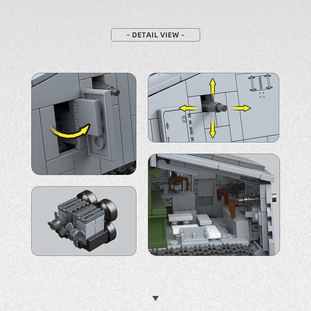 920 Piezas de Bloques de Const - Lego Compatible Military Tank reseña y precio